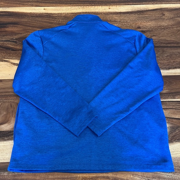 Callaway Golf Quarter Zip Large Pockets Mens Blue Black Pullover - Picture 7 of 9